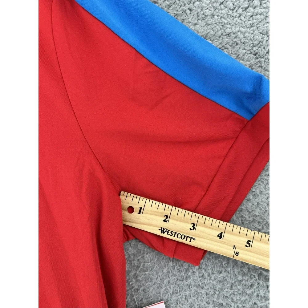 NEW Redvanly Men's Size XL Rio Red Blue Golf Polo Shirt Stretch